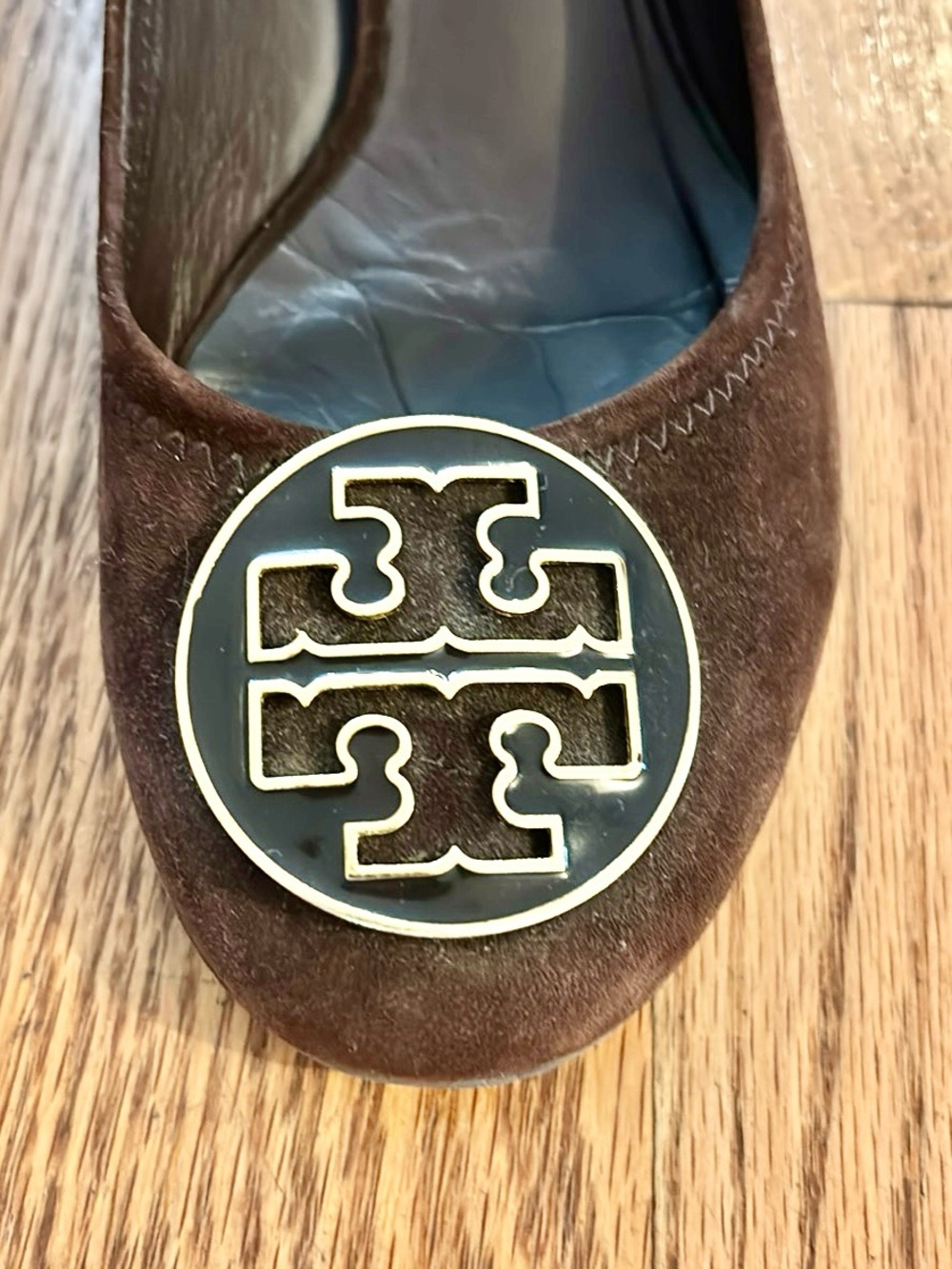 Tory Burch brown suede heels. Size 10.